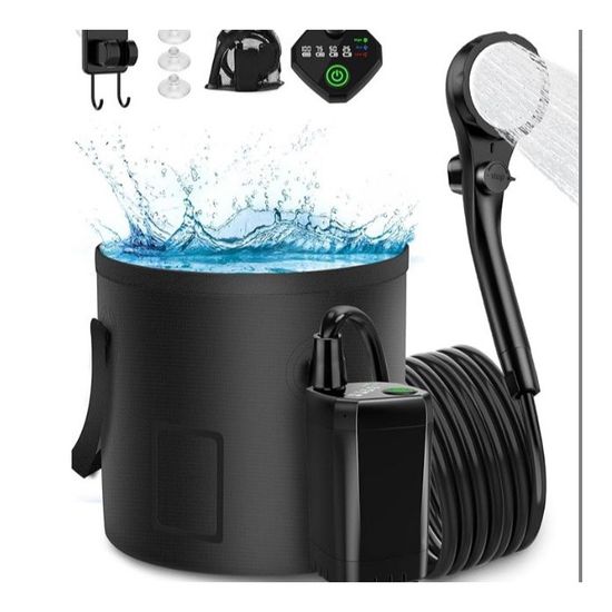 Pommeau De Douche Portable USB Rechargeable 2200mAh - Pour Camping, Plage, Jardin, Animaux