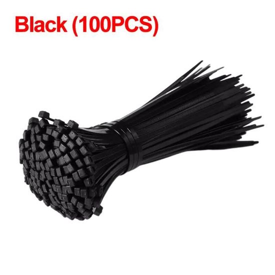Serre Cable Lot De 100 Attaches De Câble à Trou De Vis - Attaches De Câble Fixes En Nylon Avec Montage De Trou De Vis - Boucle Autobloquante - Sangles D'attache (couleur