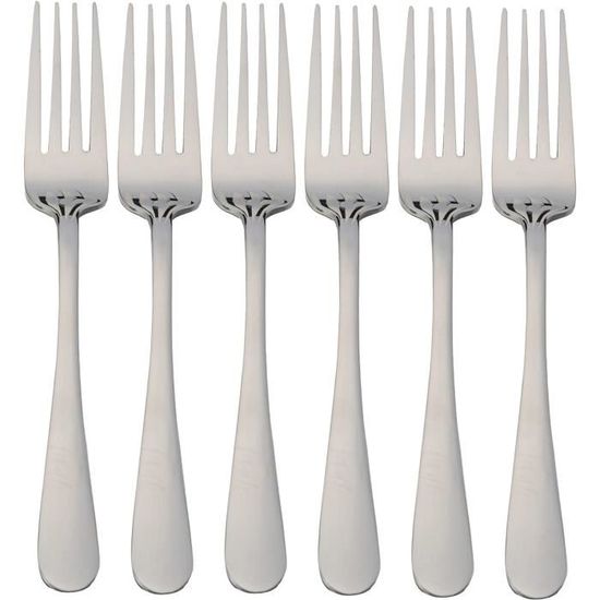 Fourchettes à Dessert Cadine 12 Pièces Fourchette à Gâteaux Inox, Fourchette à Salade Fourchettes De Table