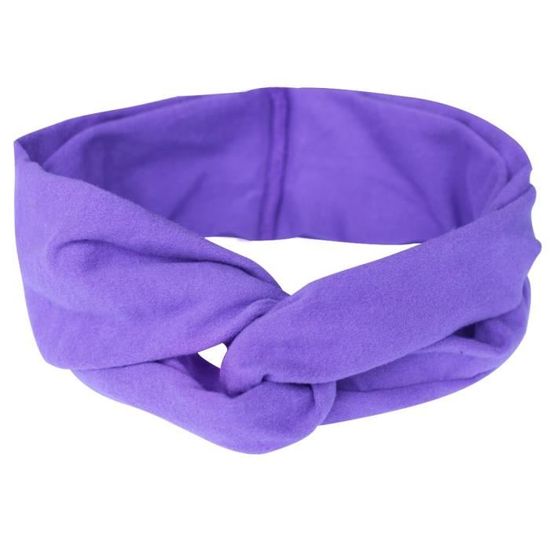 Bandeau Bebe Fille Elastique Nœud Turban Elastique Couleur Pure Accessoire Cheveux Petite Fille Violet Cdiscount Au Quotidien