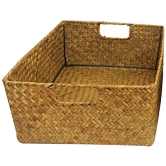 Panier de rangement tissé pour chat avec oreilles, jouet décoratif pour animal domestique, panier mignon en corde de coton pour cadeau, poubelle à