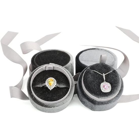 Boîte à Bijoux En Velours - Pour Bracelet, Montre Ou Collier, Cadeau élégant Pour Mariage, Anniversaire Ou Noël