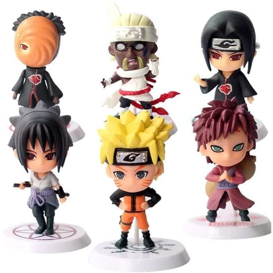 anniversaire Babioms Naruto Lot de 6 décorations pour gâteau d'anniversaire pour fête 
