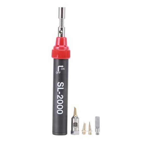 pique-nique portable SL-2000K pour réparation électronique stylo à souder au gaz 11ML Kit de soudage au gaz 