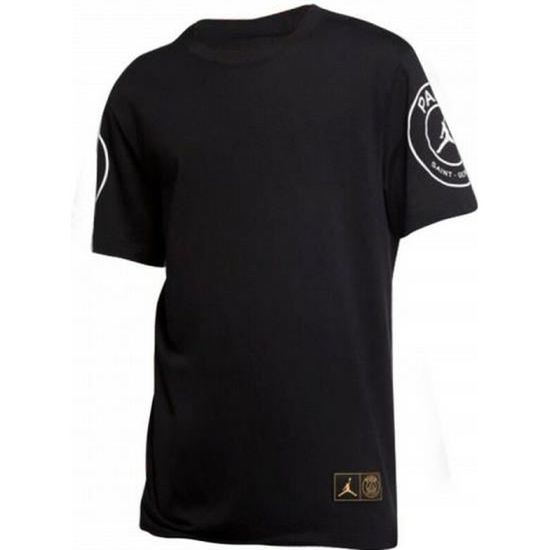 T Shirt Homme Nike Jordan PSG Paris Saint Germain Noir Cdiscount Sport