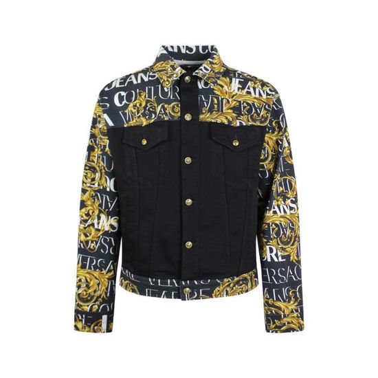 Versace jeans couture veste homme Versace Jeans Cout Homme10010201 Noir Cdiscount Pret a Porter