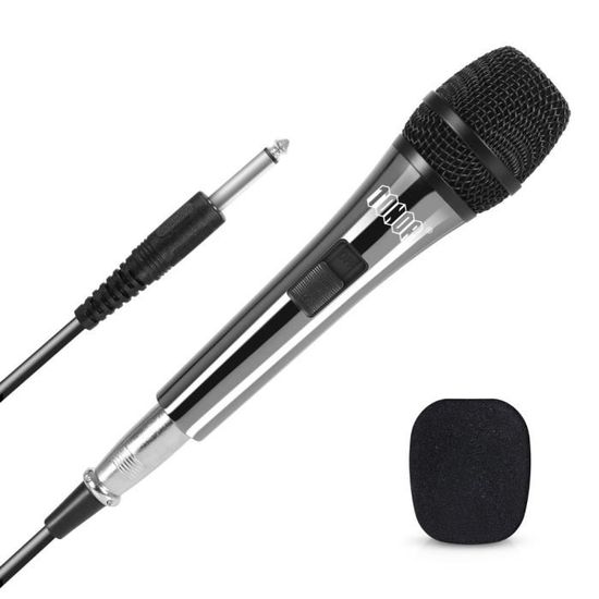 TONOR Micro Dynamique Vocal pour Le Chant, Microphone de karaoké Filaire  Portable, Micro de Studio cardioïde avec XLR de 16,4 Pieds à 1/4 Câble,  adapté aux Haut-parleurs/ampli/activités de Plein air : 