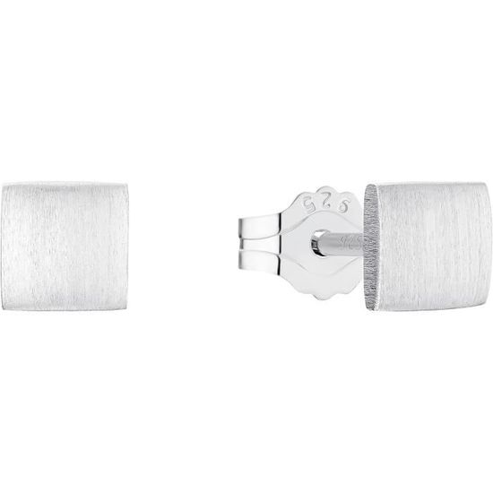Boucles D'oreilles à Clous Argent 925 Avec Perle Gris Anthracite - Neuf Avec étiquettes