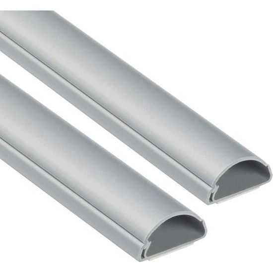 Lot De 10 Goulottes électriques 30x15mm - Imitation Bois Marron, 2m, En PVC Résistant Pour Câbles