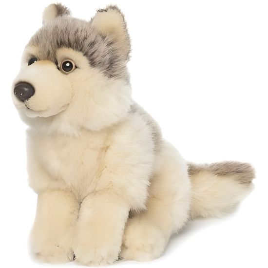 Peluche Loup WWF - 15 CM - Mixte - Bébé - Intérieur - Multicolore - Naissance - Gris - Plush