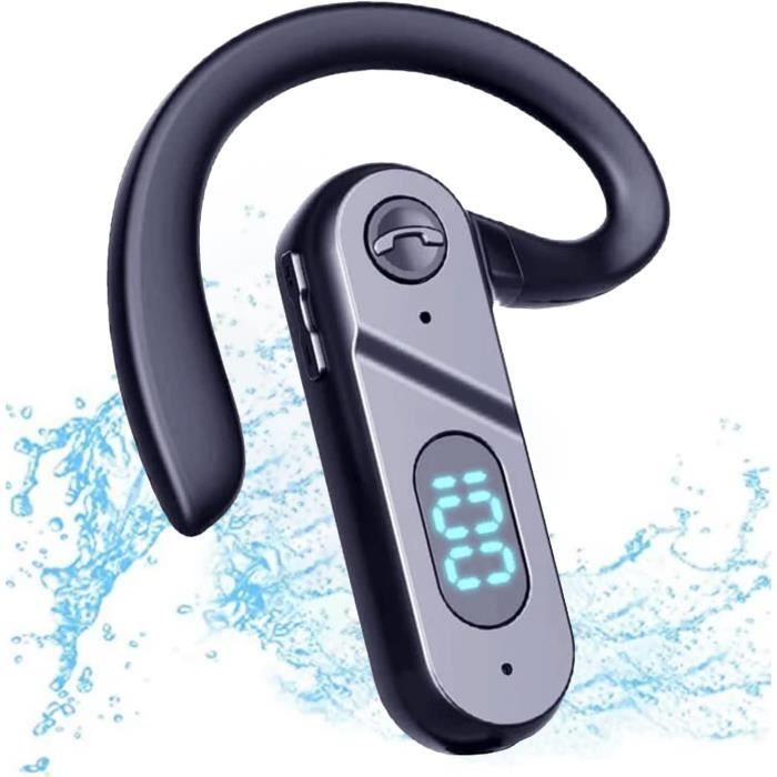 Écouteurs à Conduction Osseuse Sans Fil Crochet D'oreille Casques Oreillettes Mains Libres Avec
