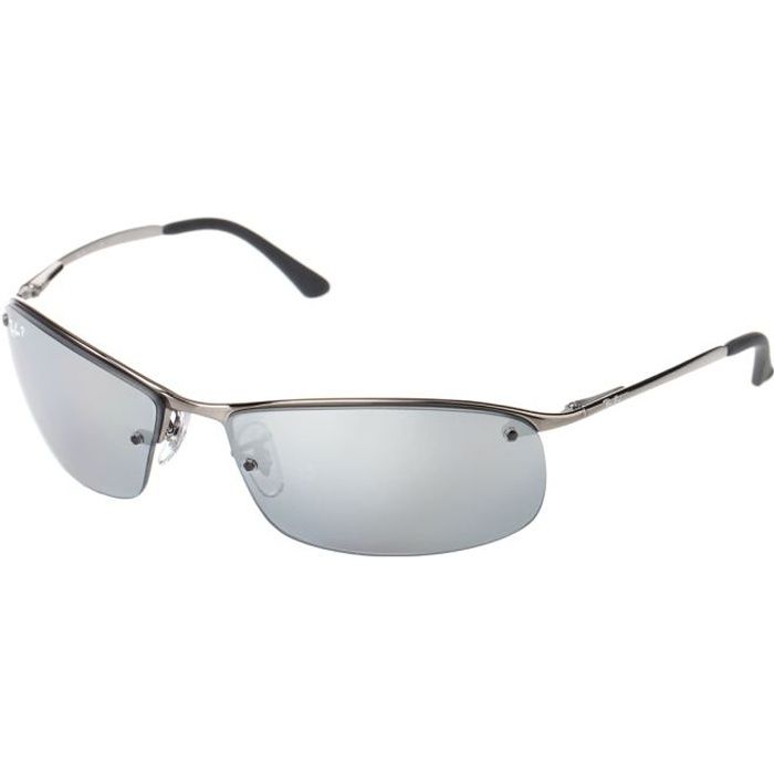 RAY BAN Lunettes de Soleil RB3183 Argenté Homme