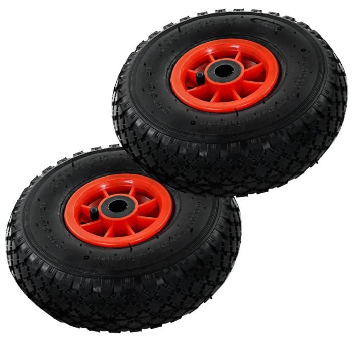 Roue de diable 2 pcs Caoutchouc 3.00-4 (260 x 85 mm)-YIN4815