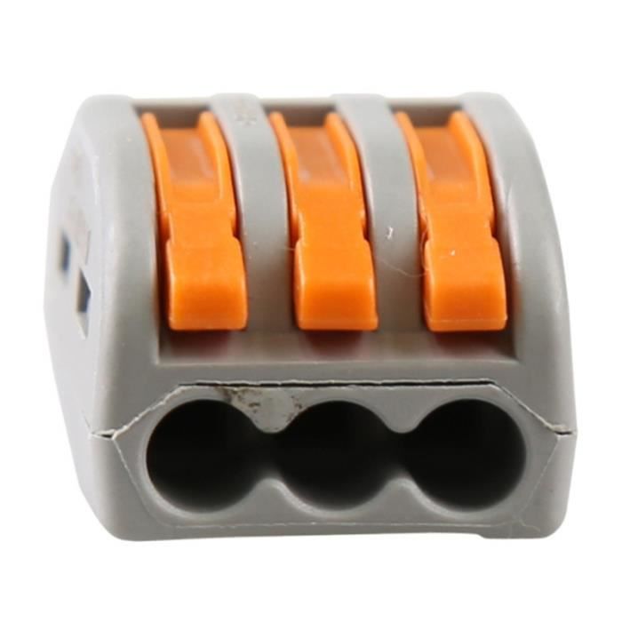 12 pcs Universal Compact Cablage Bornier Mini Connecteur Rapide Conducteur à Encastrer Wago Connecteur Fil Connecteurs PCT-213