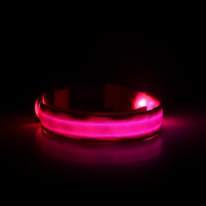 beguin® Safety Pet Collar For Lighted Up Nylon Solid LED Dog Collar Glow Necklace_1617