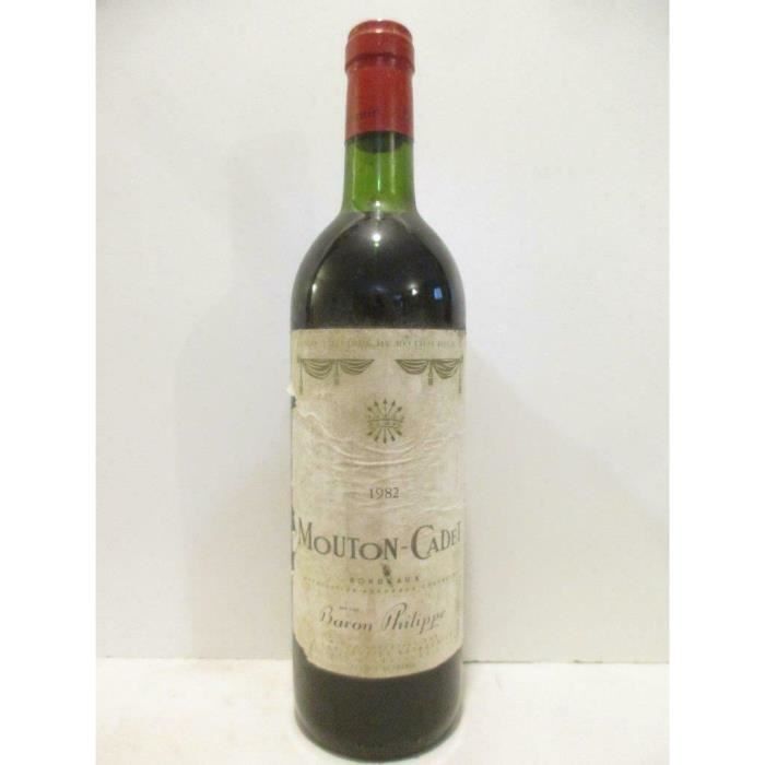 bordeaux mouton-cadet baron philippe de rothschild (b1) rouge 1982 - bordeaux