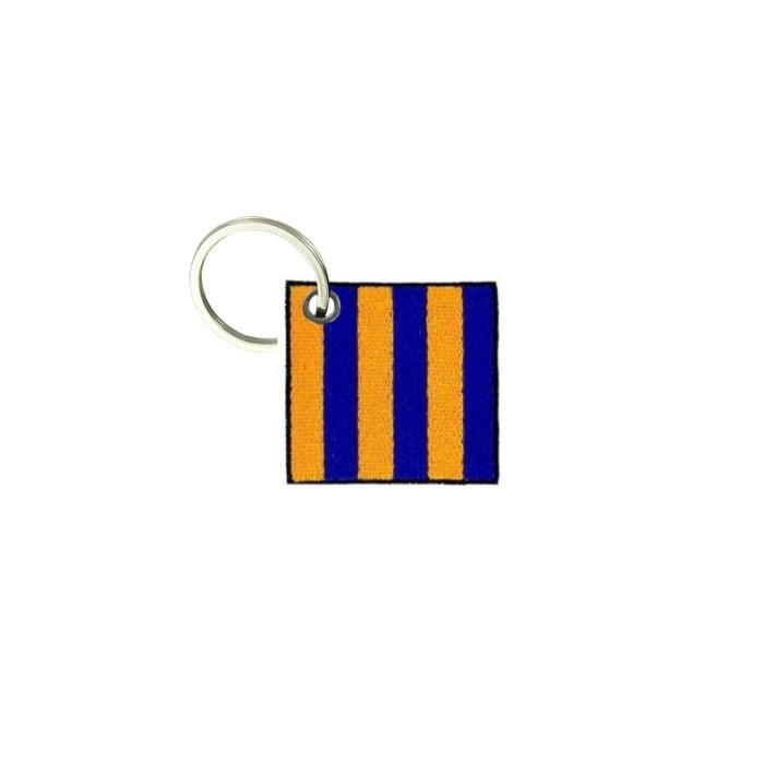 Porte cle cles clef brode patch ecusson drapeau maritine lettre G GOLF