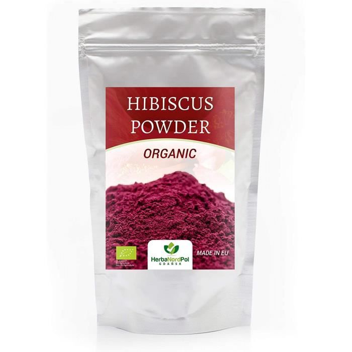 Hibiscus, BIO Hibiscus poudre, Hibiscus fleur, Matcha Style, Hibiscus bio en poudre 250GR
