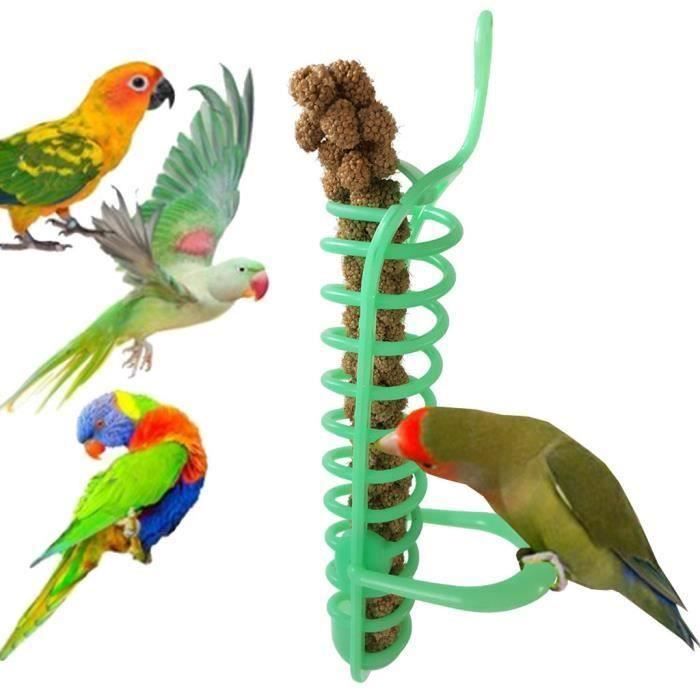 JOUET - Fourchette de fruits de l'appareil de recherche de nourriture de jouet perroquet avec jouet manger support oiseau an My52545