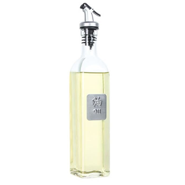 AR2583 17oz verre huile d'olive bouteille ensemble 500ml huile et vinaigre Cruet avec verseurs et entonnoir Carafe Carafe pour