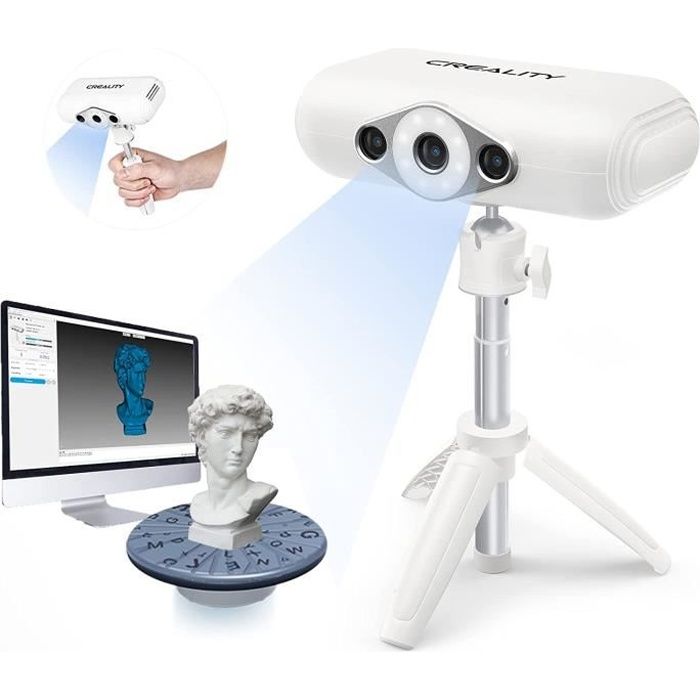 CREALITY 3D Scanner CR-Scan Lizard Premium,0,05 mm précision 10FPS vitesse de numérisation pour l'impression et la modélisation 3D