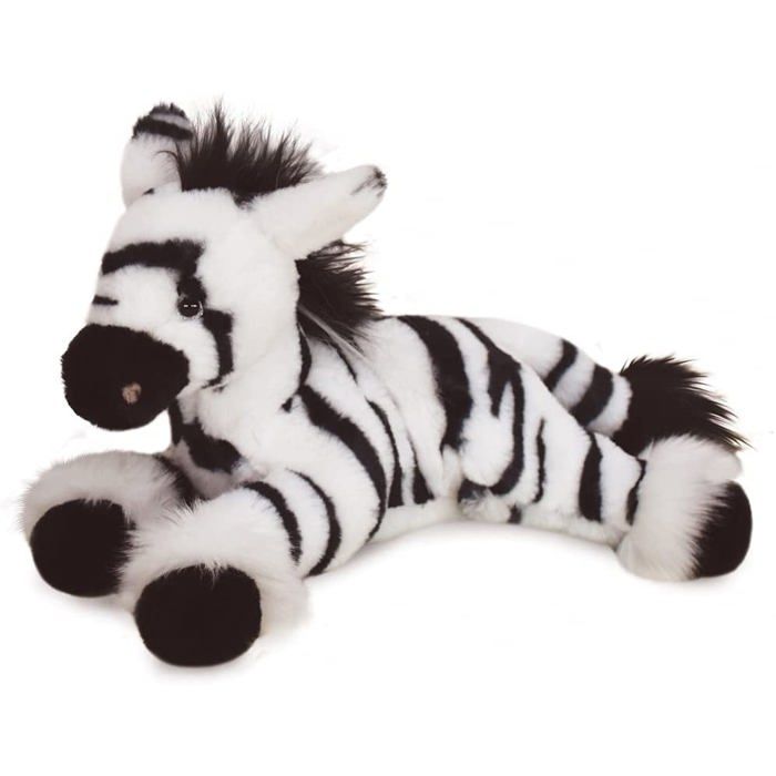 Peluche Zephir le zèbre 25 cm coffret