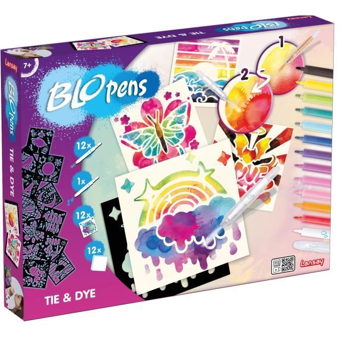 Blopens - Tie & Dye - Activités Artistiques - Coloriage et Dessins - Dès 7 ans - Lansay