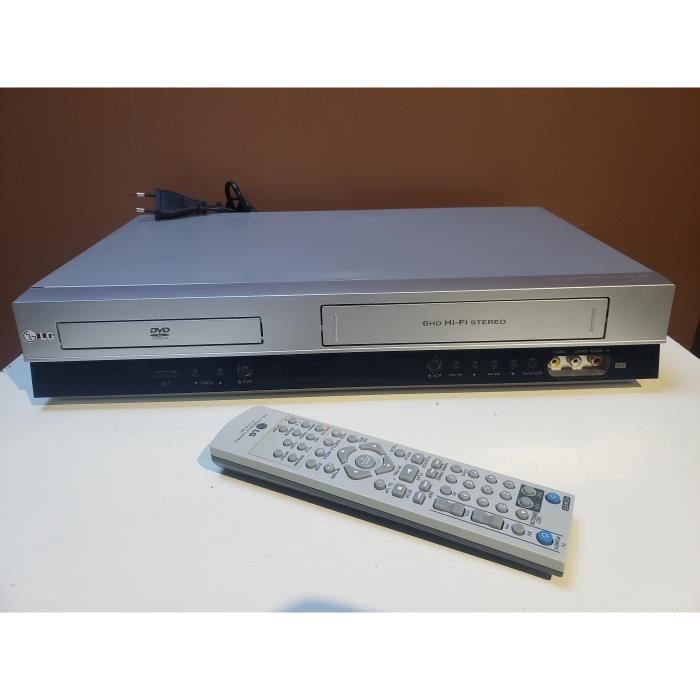 Combine Lg V280 Lecteur Dvd Magnetoscope Enregistreur Vhs Cassette K7 Video 6 Tetes Hifi Stereo + Tel