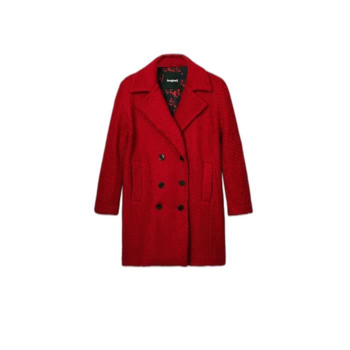 Manteau femme Desigual London - rouge - L