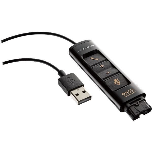 POLY Plantronics DA90 Adaptateur ecouteur pour PC, Casque
