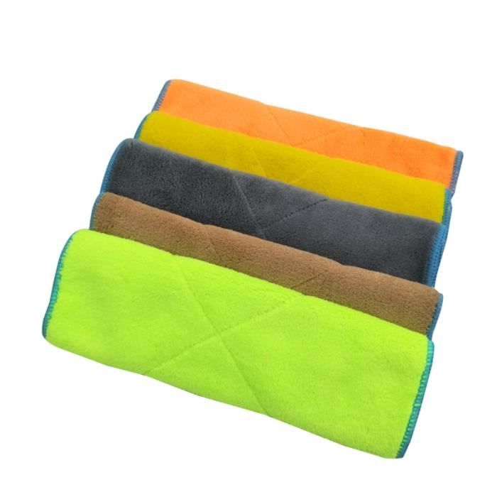 5 serviettes de nettoyage de voiture de de chiffon de polissage pour fenêtre EPONGE - PEAU DE CHAMOIS - MICROFIBRE - CHIFFON