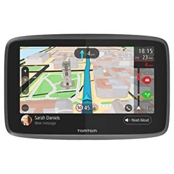 TomTom Go 6200 - Navigateur GPS pour Voiture (Ecran de 6, carte du monde, LTM), Couleur Noir