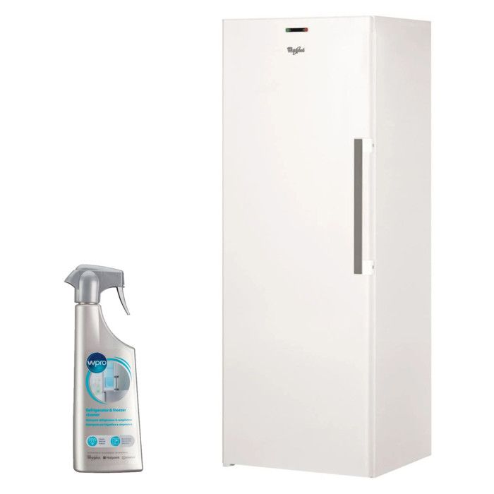 WHIRLPOOL Congélateur armoire vertical blanc Froid ventilé 228L Autonomie 24h No-Frost 65 Blanc