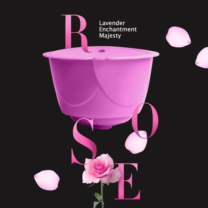 1 Purple Capsule -Capsules de café réutilisables pour Dolce Gusto,Style Rose