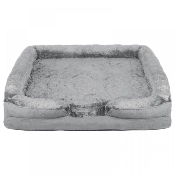 Comparer les prix de Tapis pour chien en coton - ERROLVES - Gris - Grand Lit pour Chien en forme de U - 106*80*20 CM