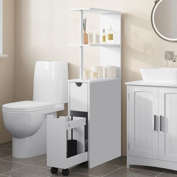 Armoire de salle de bain, Blanc Mat, 170 x 40 x 30 cm | Leroy Merlin