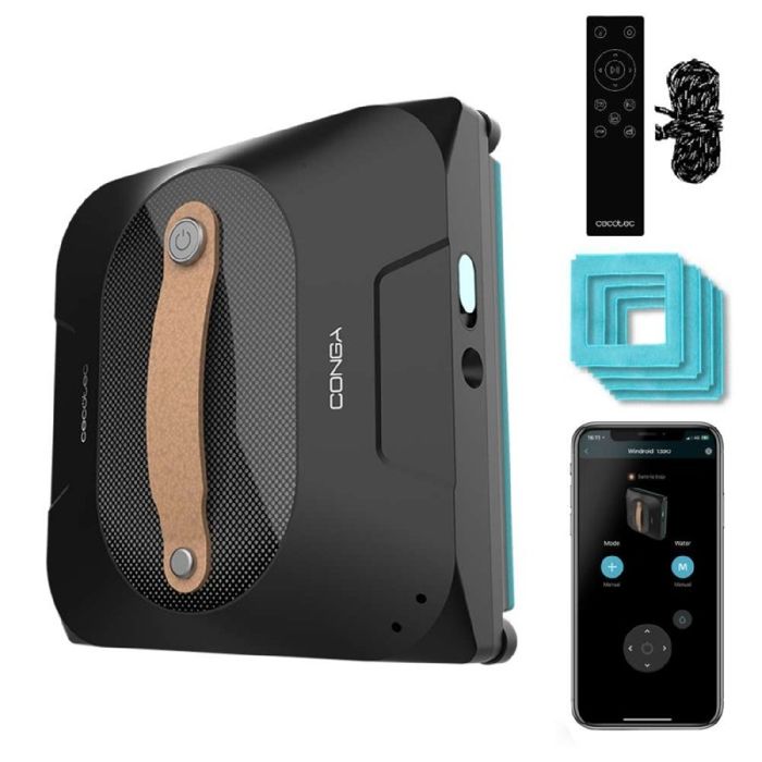 Robot nettoie-vitres - Conga - Windroid 1390 - Double Spray - Connecté - 8 modes