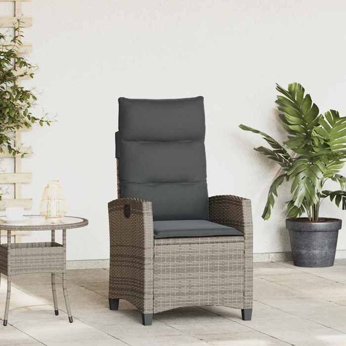 vidaXL Chaise inclinable avec table d'appoint - vue 5