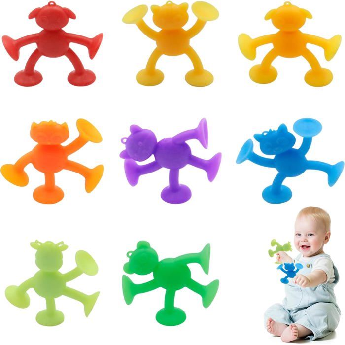 Jouets à Ventouse 27 Pièces – Œufs De Dinosaure Montessori Sensoriel Pour Bain Et Fenêtres (3-7 Ans)