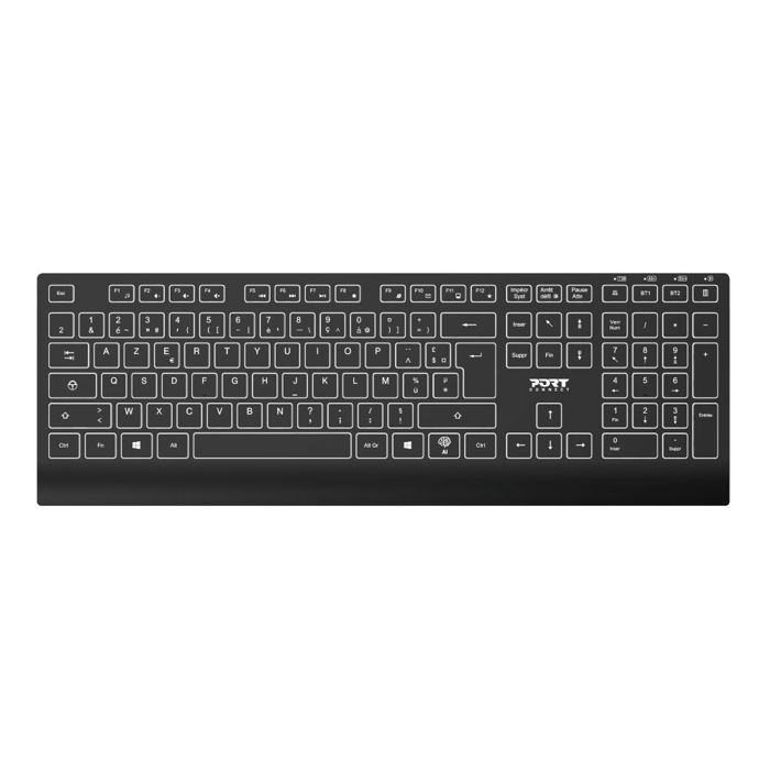 Clavier Rétroéclairé 911251 – Rechargeable USB-C et Bluetooth Sans Fil - vue 3