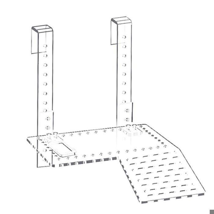 Nouvelle Plate-Forme Suspendue pour Tortues Plate-Forme DEscalade Perforée Transparente avec Crochet Large pour Petites et