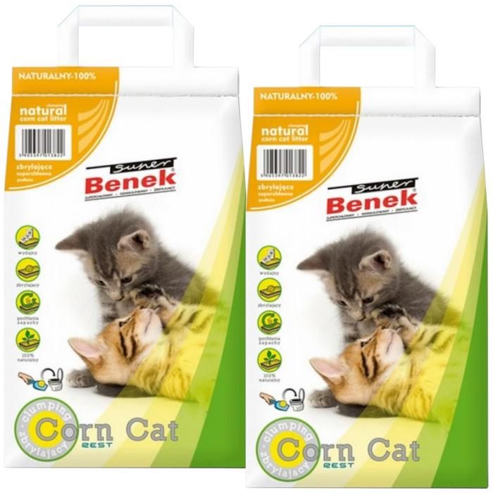 CERTECH Super Benek Corn Cat - litière de maïs 2 x 14 L
