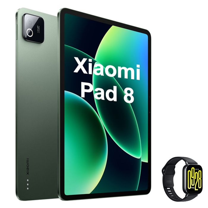 Xiaomi Pad 8 Vert pin 8 Go 256 Go Procesador Snapdragon® 8s Gen 4 + Redmi Watch 5 Active