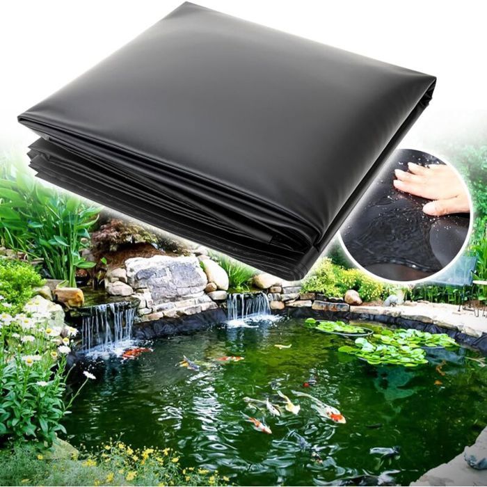 Bâche de bassin - Virex® - Dimensions 200x200 cm - Matériau EPDM - Résistance aux UV - Flexible et adaptable