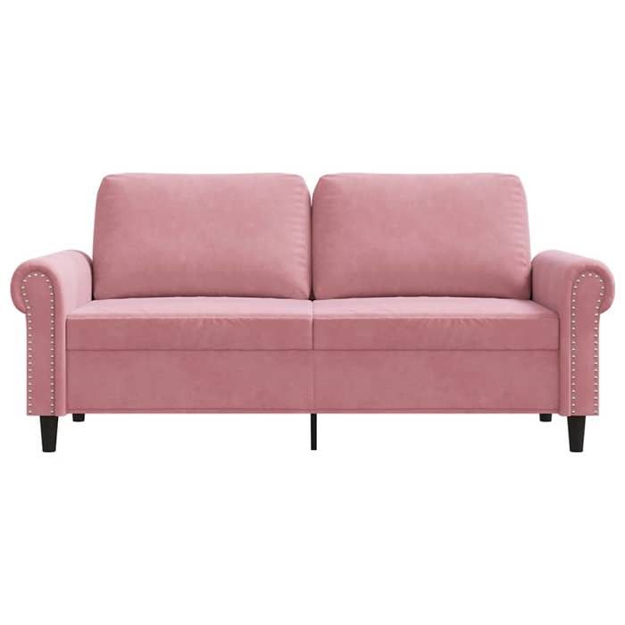 Rose SOFA - Moderne - Canapé avec 2 places - contemporain - Rose 140 cm Velours C1820
