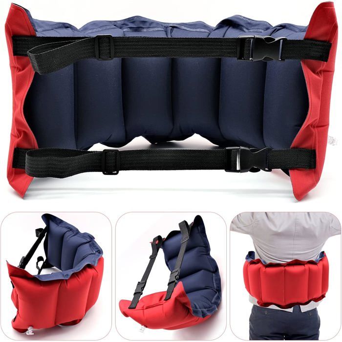 Ceinture de natation gonflable pour adultes ceinture de flottaison de sécurité réglable et portable (convient aux débutants).