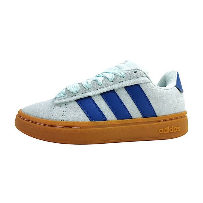 Femmes adidas Baskets Grand Court Alpha Textile Lacets Plat - blue