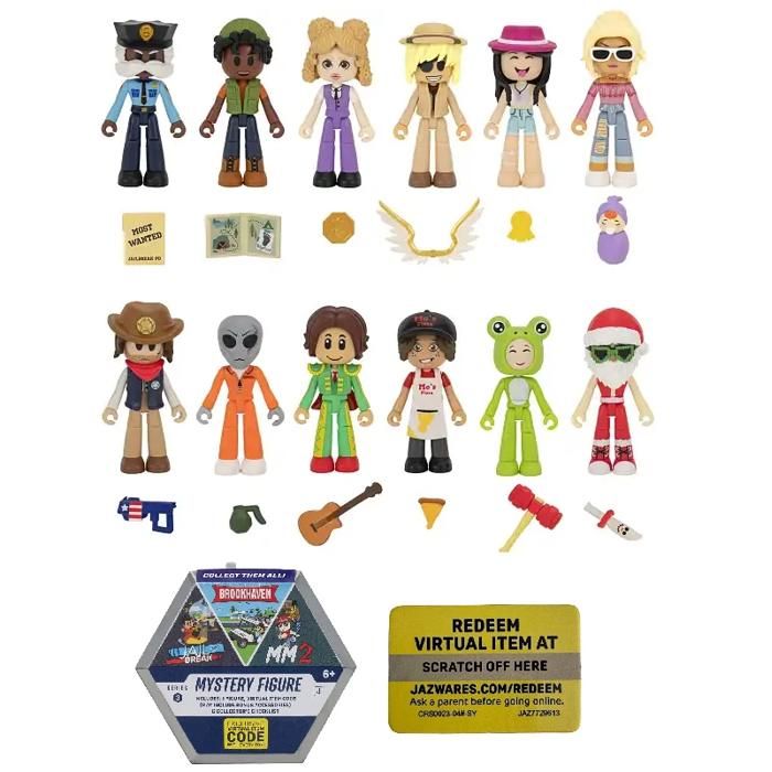 Roblox - Figurine Mystère - DevSeries Series 3 (Mini Figurine + Box + Code digital pour item mystère)