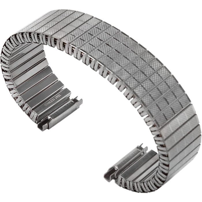 Bracelet De Montre Ajustable 16 Mm À 20 Mm Pour Homme Vintage En Acier Inoxydable Élastique Extensible Style Rétro Années 1960 197