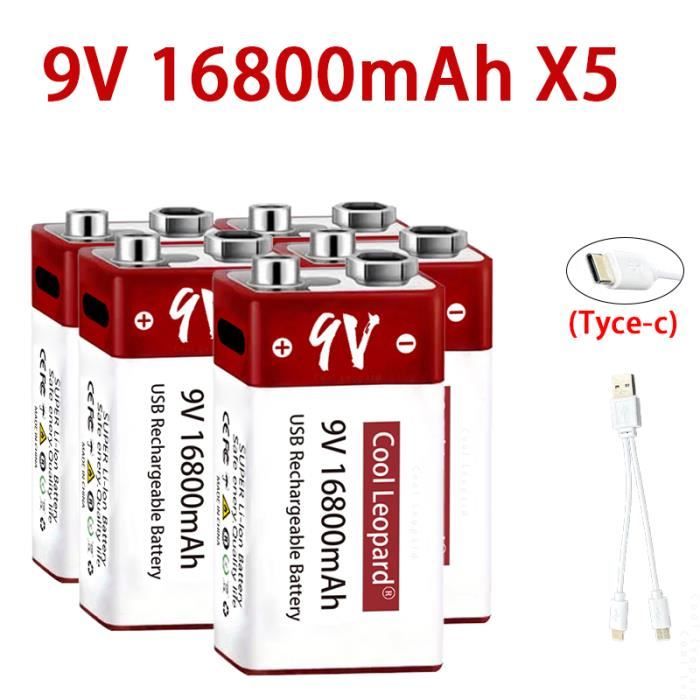 8 Piles AA-Batterie Lithium-ion 1.5v, 2000 Mwh, Rechargeable, Aa, 1.5 Mah, Pour Télécommande